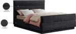 Paxton Chenille Fabric Upholstered Bed - Image 9