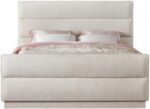 Paxton Chenille Fabric Upholstered Bed - Image 3