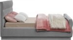 Paxton Chenille Fabric Upholstered Bed - Image 5