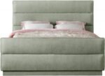 Paxton Chenille Fabric Upholstered Bed - Image 3