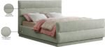Paxton Chenille Fabric Upholstered Bed - Image 9