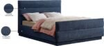 Paxton Chenille Fabric Upholstered Bed - Image 9