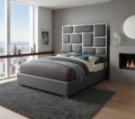 Milan Vegan Leather Upholstered Bed - Image 2
