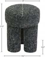 Larson Fabric Upholstered Stool - Image 7