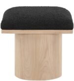 Pavilion Boucle Fabric Upholstered Stool - Image 3