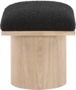 Pavilion Boucle Fabric Upholstered Stool - Image 4