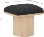 Pavilion Boucle Fabric Upholstered Stool - Image 7