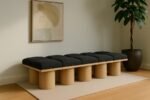 Pavilion Boucle Fabric Upholstered 10pc. Modular Bench - Image 2