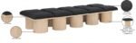 Pavilion Boucle Fabric Upholstered 10pc. Modular Bench - Image 7