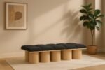 Pavilion Boucle Fabric Upholstered 10pc. Modular Bench - Image 2