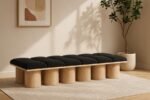 Pavilion Boucle Fabric Upholstered 12pc. Modular Bench - Image 2