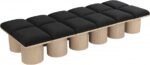 Pavilion Boucle Fabric Upholstered 12pc. Modular Bench - Image 5
