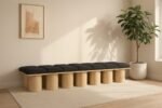 Pavilion Boucle Fabric Upholstered 14pc. Modular Bench - Image 2