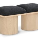 Pavilion Boucle Fabric Upholstered 2pc. Modular Bench