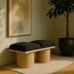 Pavilion Boucle Fabric Upholstered 2pc. Modular Bench - Image 2