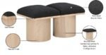 Pavilion Boucle Fabric Upholstered 2pc. Modular Bench - Image 7
