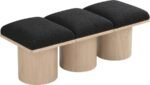 Pavilion Boucle Fabric Upholstered 3pc. Modular Bench - Image 5