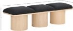 Pavilion Boucle Fabric Upholstered 3pc. Modular Bench - Image 7
