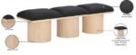 Pavilion Boucle Fabric Upholstered 3pc. Modular Bench - Image 8