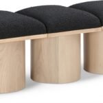 Pavilion Boucle Fabric Upholstered 3pc. Modular Bench