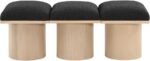 Pavilion Boucle Fabric Upholstered 3pc. Modular Bench - Image 3