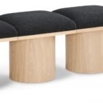 Pavilion Boucle Fabric Upholstered 4pc. Modular Bench