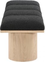 Pavilion Boucle Fabric Upholstered 4pc. Modular Bench - Image 4