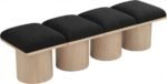 Pavilion Boucle Fabric Upholstered 4pc. Modular Bench - Image 5