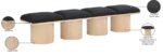 Pavilion Boucle Fabric Upholstered 4pc. Modular Bench - Image 8