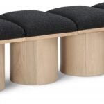Pavilion Boucle Fabric Upholstered 4pc. Modular Bench