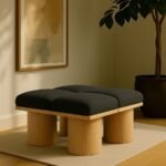 Pavilion Boucle Fabric Upholstered 4pc. Modular Bench - Image 2