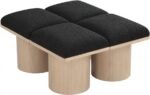 Pavilion Boucle Fabric Upholstered 4pc. Modular Bench - Image 4