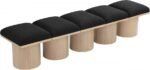Pavilion Boucle Fabric Upholstered 5pc. Modular Bench - Image 5
