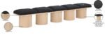 Pavilion Boucle Fabric Upholstered 5pc. Modular Bench - Image 8