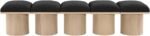 Pavilion Boucle Fabric Upholstered 5pc. Modular Bench - Image 3
