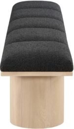 Pavilion Boucle Fabric Upholstered 5pc. Modular Bench - Image 4