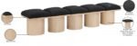 Pavilion Boucle Fabric Upholstered 5pc. Modular Bench - Image 7