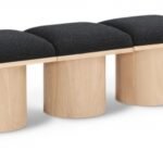 Pavilion Boucle Fabric Upholstered 6pc. Modular Bench