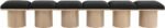 Pavilion Boucle Fabric Upholstered 6pc. Modular Bench - Image 3