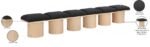 Pavilion Boucle Fabric Upholstered 6pc. Modular Bench - Image 8