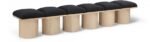 Pavilion Boucle Fabric Upholstered 6pc. Modular Bench