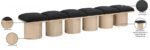 Pavilion Boucle Fabric Upholstered 6pc. Modular Bench - Image 7