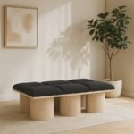 Pavilion Boucle Fabric Upholstered 6pc. Modular Bench - Image 2