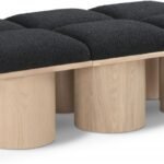 Pavilion Boucle Fabric Upholstered 6pc. Modular Bench