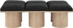 Pavilion Boucle Fabric Upholstered 6pc. Modular Bench - Image 3