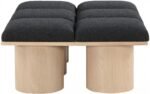 Pavilion Boucle Fabric Upholstered 6pc. Modular Bench - Image 4