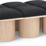 Pavilion Boucle Fabric Upholstered 6pc. Modular Bench