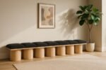 Pavilion Boucle Fabric Upholstered 7pc. Modular Bench - Image 2