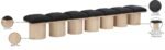 Pavilion Boucle Fabric Upholstered 7pc. Modular Bench - Image 7