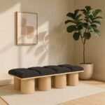 Pavilion Boucle Fabric Upholstered 8pc. Modular Bench - Image 2